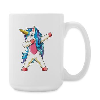 Dabbing Unicorn Rainbow Magic Vibes 2026 - Large Mug 440 ml - white - Right
