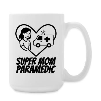 Super Mama Sanitäterin – Rettung Herz - Große Tasse 440 ml - Weiß - Rechts