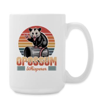 Funny Opossum - Large Mug 440 ml - white - Right