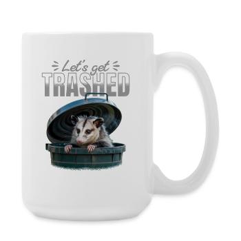 Funny Opossum - Large Mug 440 ml - white - Right