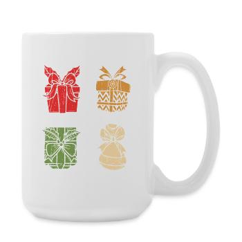 Weihnachtsmann Weihnachtszeit Weihnachten - Große Tasse 440 ml - Weiß - Rechts