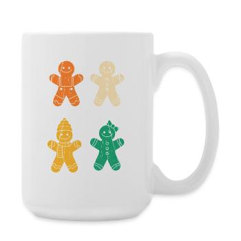 Weihnachtsmann Lebkuchen Weihnachten - Große Tasse 440 ml - Weiß - Rechts