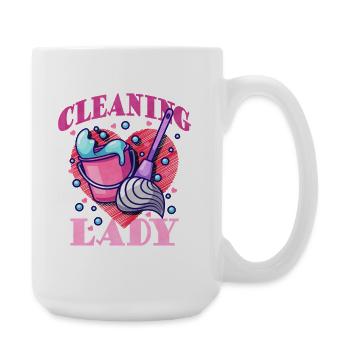 Cleaning Heroine Heart Motif - Large Mug 440 ml - white - Right