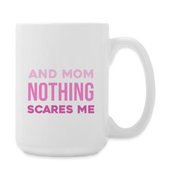 Doktor und Mama – Nichts schreckt mich - Große Tasse 440 ml - Weiß - Rechts