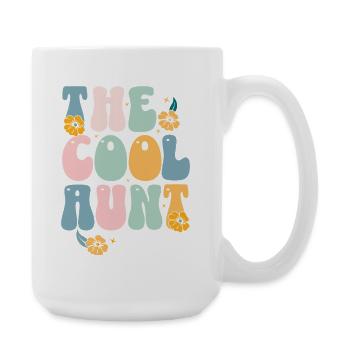 Die coole Tante Est 2026 - Große Tasse 440 ml - Weiß - Rechts