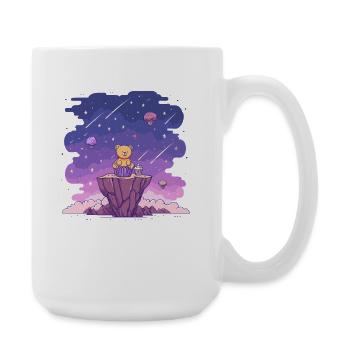 Cuddly Bear in the Starry Sky Cake - Large Mug 440 ml - white - Right