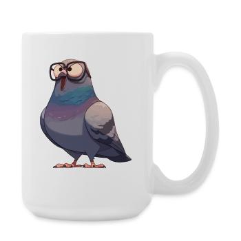 Pigeons Pigeon - Large Mug 440 ml - white - Right