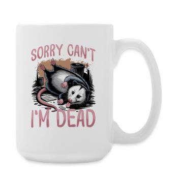 Drôle d’opossum - Grande tasse 440 ml - blanc - Droite