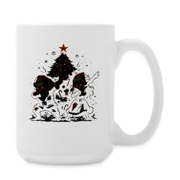 Tamponnement du Père Noël, chemise de couple, drôle - Grande tasse 440 ml - blanc - Droite