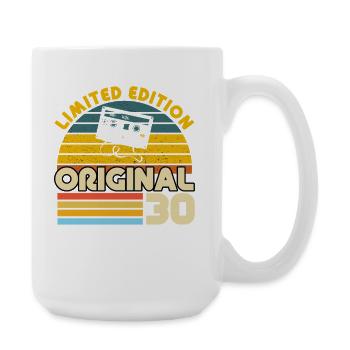 30 Ans Vintage Cadeau Anniversaire Rétro Original - Grande tasse 440 ml - blanc - Droite