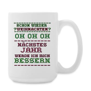 Ugly christmas - Große Tasse 440 ml - Weiß - Rechts