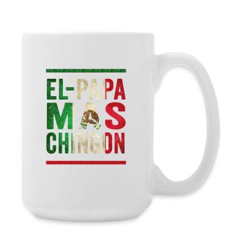 Père vintage mexicain qui dit design - Grande tasse 440 ml - blanc - Droite