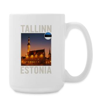 Tallinn Estland - Große Tasse 440 ml - Weiß - Rechts