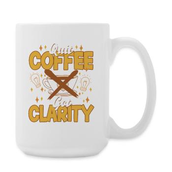 Coffee withdrawal decaffeinated ex-coffee drinker - Large Mug 440 ml - white - Right