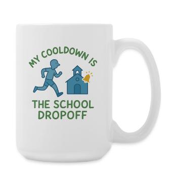 Running Mom, Dad, Jogging Parents - Large Mug 440 ml - white - Right