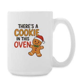 Motif drôle de Noël Cookie in the Four - Grande tasse 440 ml - blanc - Droite