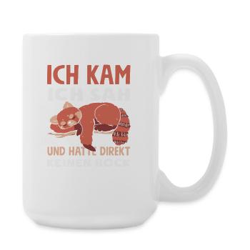 Funny Raccoon No Motivation Saying - Large Mug 440 ml - white - Right