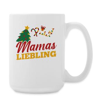 Weihnachtsmann Mamas Liebling Weihnachten - Große Tasse 440 ml - Weiß - Rechts