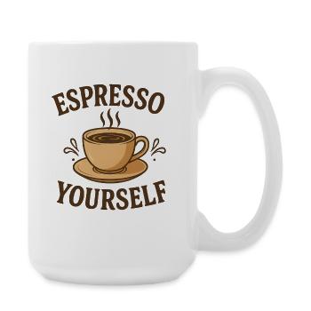 Espresso Yourself Coffee Design - Große Tasse 440 ml - Weiß - Rechts