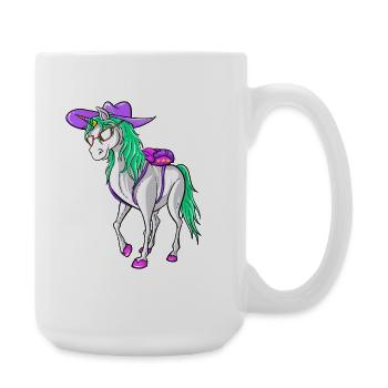 Zurück zur Schule 2026 Unicorn Style Design Tee Kids - Große Tasse 440 ml - Weiß - Rechts