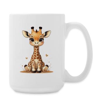 Cuddly Giraffe Baby Heart Friends - Large Mug 440 ml - white - Right