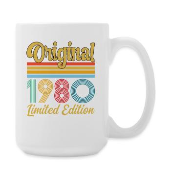 1980's Birthday Original Vintage Retro Gift - Large Mug 440 ml - white - Right