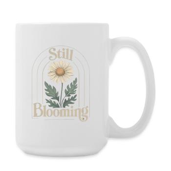 Gentle vintage daisies - Large Mug 440 ml - white - Right