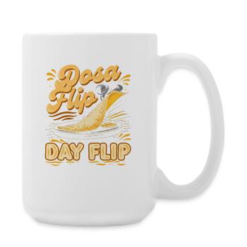 Tamil Tamilisch Sri Lanka Dosa Flip Day Flip - Große Tasse 440 ml - Weiß - Rechts