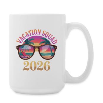 Vacation Squad 2026 Holiday - Large Mug 440 ml - white - Right