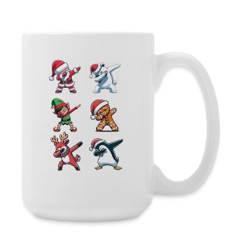 Dabbing Christmas Figurines Dab Christmas - Large Mug 440 ml - white - Right