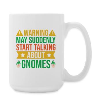 Garden Gnome Costume Start Talking About Gnome - Large Mug 440 ml - white - Right