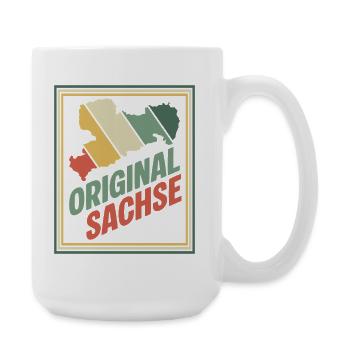 Original Sachsen Retro Emblem - Große Tasse 440 ml - Weiß - Rechts
