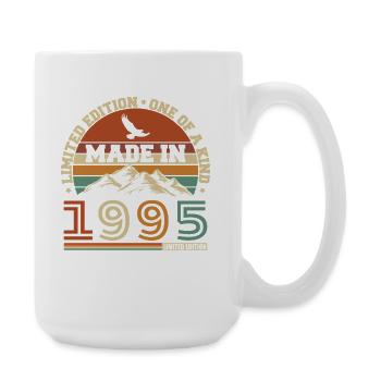 1995 Vintage Rétro Cadeau D'anniversaire - Grande tasse 440 ml - blanc - Droite