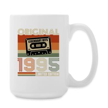 1995 Vintage Rétro Cadeau D'anniversaire - Grande tasse 440 ml - blanc - Droite