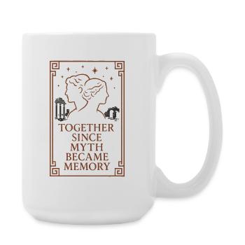 Ancient Love Mythology Romance Vintage - Large Mug 440 ml - white - Right