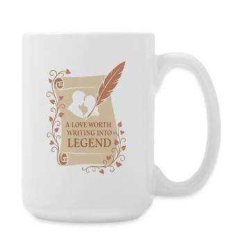 Ancient Love Mythology Romance Vintage - Large Mug 440 ml - white - Right