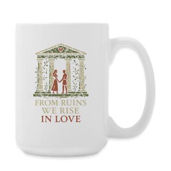 Ancient Love Mythology Romance Vintage - Large Mug 440 ml - white - Right