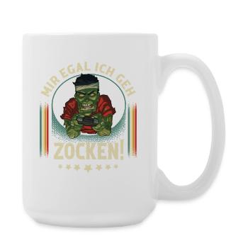 Gaming Zombie - Große Tasse 440 ml - Weiß - Rechts