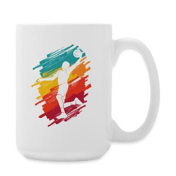 Basketball Players Colorful Basketball Players Basketball - Large Mug 440 ml - white - Right