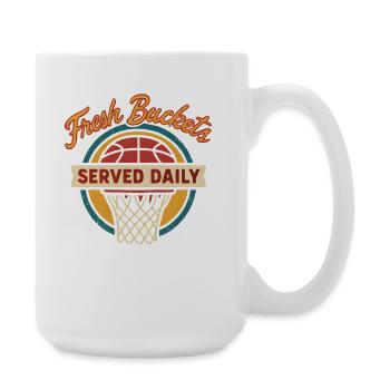 Basketball Spruch Humor Basketballer Geschenkidee - Große Tasse 440 ml - Weiß - Rechts