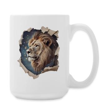 Lion Vintage - Large Mug 440 ml - white - Right