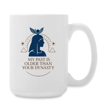 Pharaoh Archaeology in Ancient Egypt - Large Mug 440 ml - white - Right
