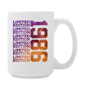 40 Jahre LIMITED EDITION 1986 40. Geburtstag - Große Tasse 440 ml - Weiß - Rechts