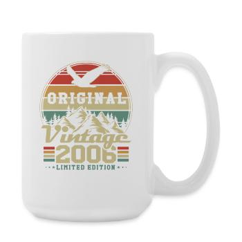 Original 2006 Vintage Vintage Birthday Retro - Large Mug 440 ml - white - Right