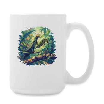 Gottesanbeterinnen Gottesanbeterin - Große Tasse 440 ml - Weiß - Rechts