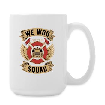 Wee Woo Squad Fire Truck Firefighter - Large Mug 440 ml - white - Right