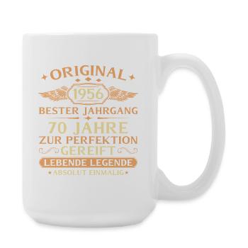 1956 Year of construction Living Legend - 70th birthday - Large Mug 440 ml - white - Right