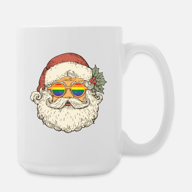 Pride Santa – Christmas with Love - Large Mug 440 ml - white