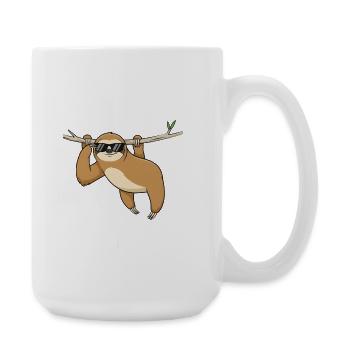 Avant que tu ne demandes, non, paresseux qui dit l’humour des cadeaux - Grande tasse 440 ml - blanc - Droite