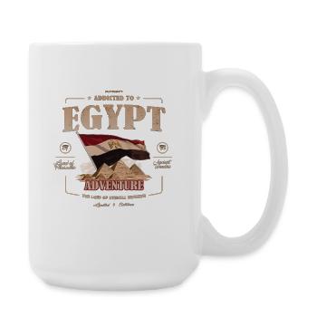 Ägypten, Land der Ewigen Sonne, Urlaub - Große Tasse 440 ml - Weiß - Rechts
